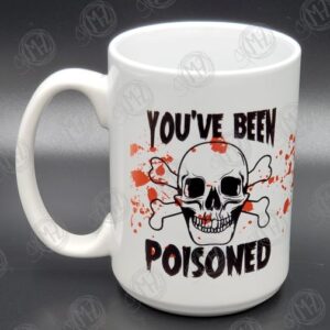 Halloween Skull & Bones You've Been Poisoned Mug (15 oz.)