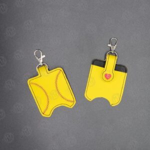 Softball Hand Sanitizer Holder (includes lobster clasp)