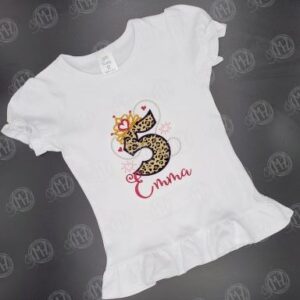 Wild Princess Birthday Ruffle Shirt