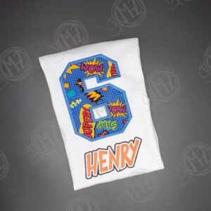Super Hero Birthday Shirt