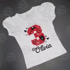 Western Bandana Puppy Puffy Sleeve Birthday Shirt
