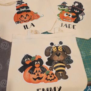 Halloween Trick Or Treat Bag (light canvas)